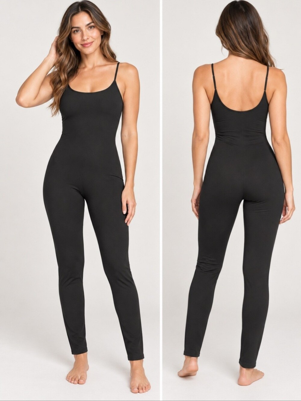 Black Workout Jumpsuit Unitard Activewear Catsuit Yoga Pilates Size S